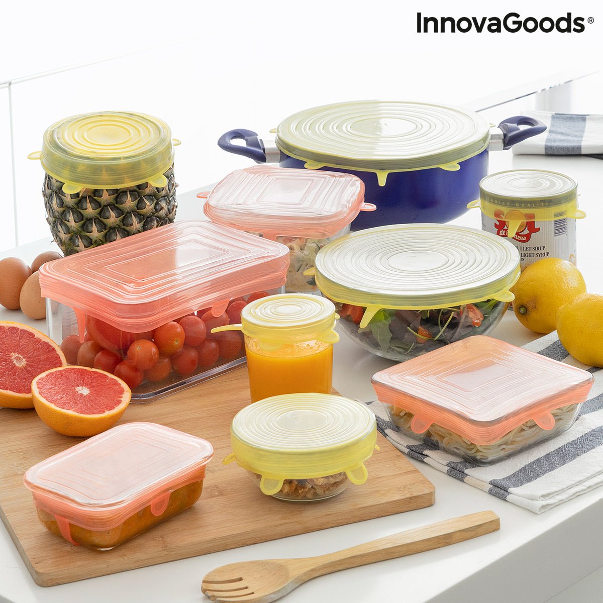 Set of 10 Reusable and Adjustable Kitchen Lids | Wow Store - Wow Store