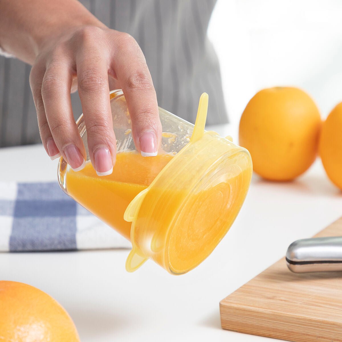 Set of 10 Reusable and Adjustable Kitchen Lids | Wow Store - Wow Store