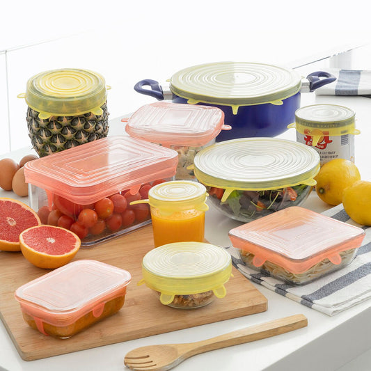Set of 10 Reusable and Adjustable Kitchen Lids | Wow Store - Wow Store