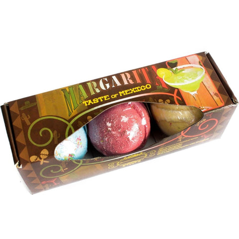 Set of 3 Margarita Scented Bath Bombs | Refreshing Cocktail Bath Fizzer Set | wowstore.live - Wow Store