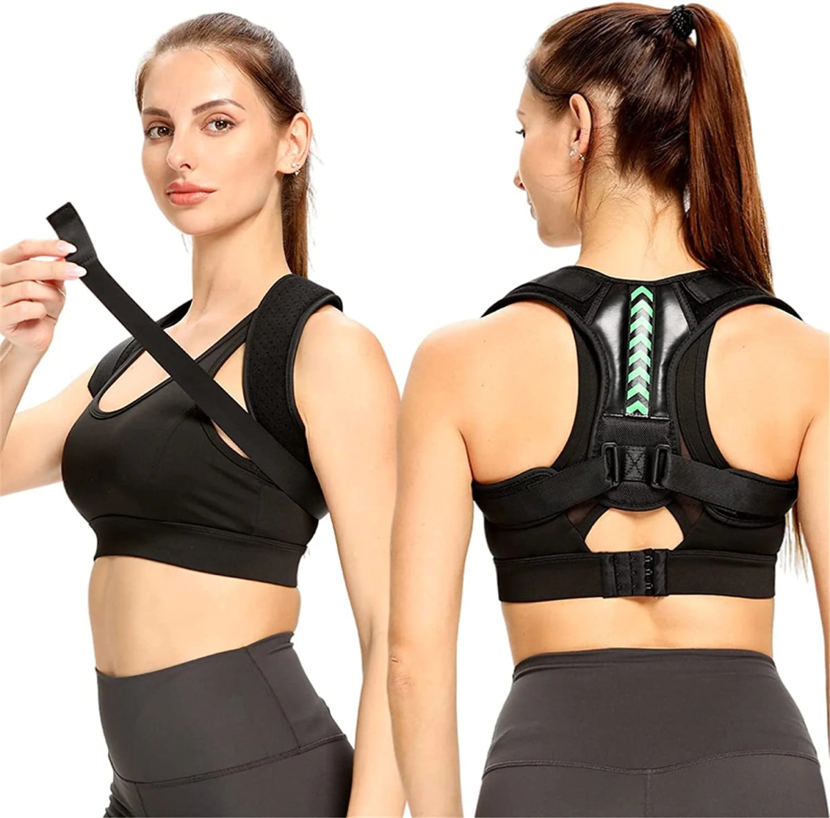 Shoulder Support Adjustable Back Pain Support Posture Corrector Brace Belt Strap - Wow Store