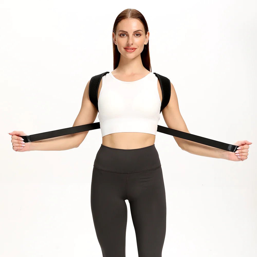 Shoulder Support Adjustable Back Pain Support Posture Corrector Brace Belt Strap - Wow Store