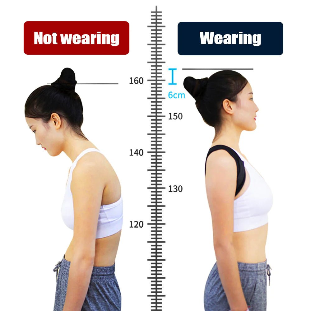 Shoulder Support Adjustable Back Pain Support Posture Corrector Brace Belt Strap - Wow Store