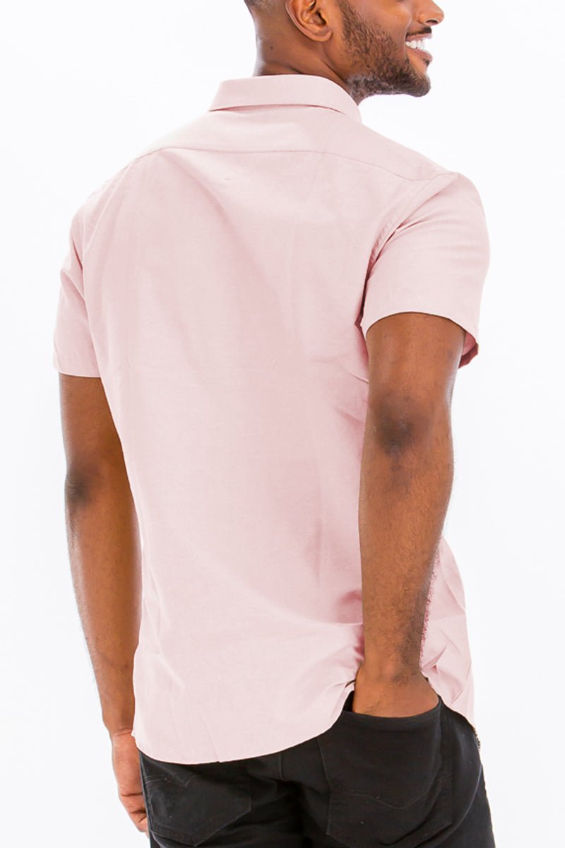 SIGNATURE SHORT SLEEVE BUTTON DOWN SHIRT - Wow Store