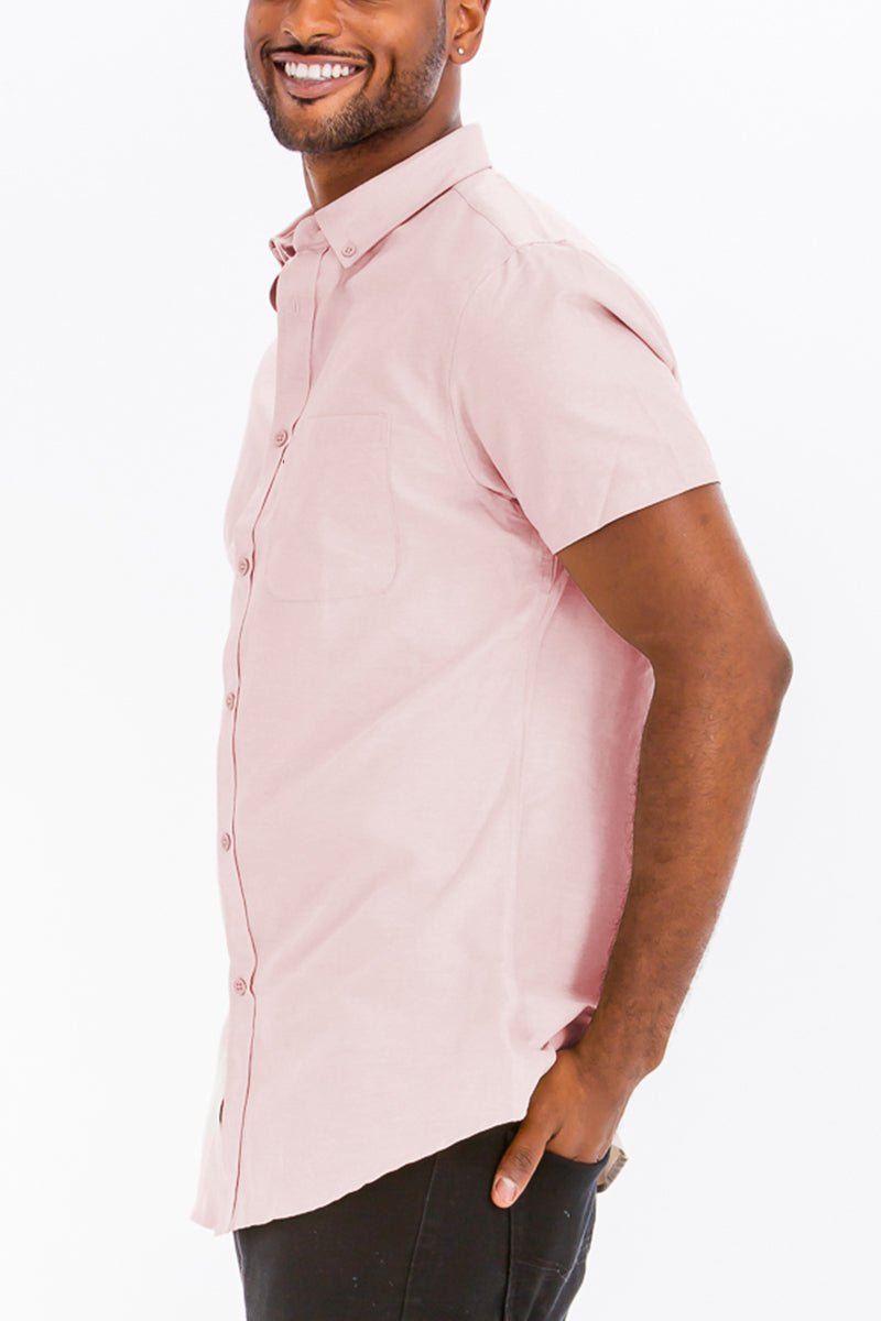SIGNATURE SHORT SLEEVE BUTTON DOWN SHIRT - Wow Store