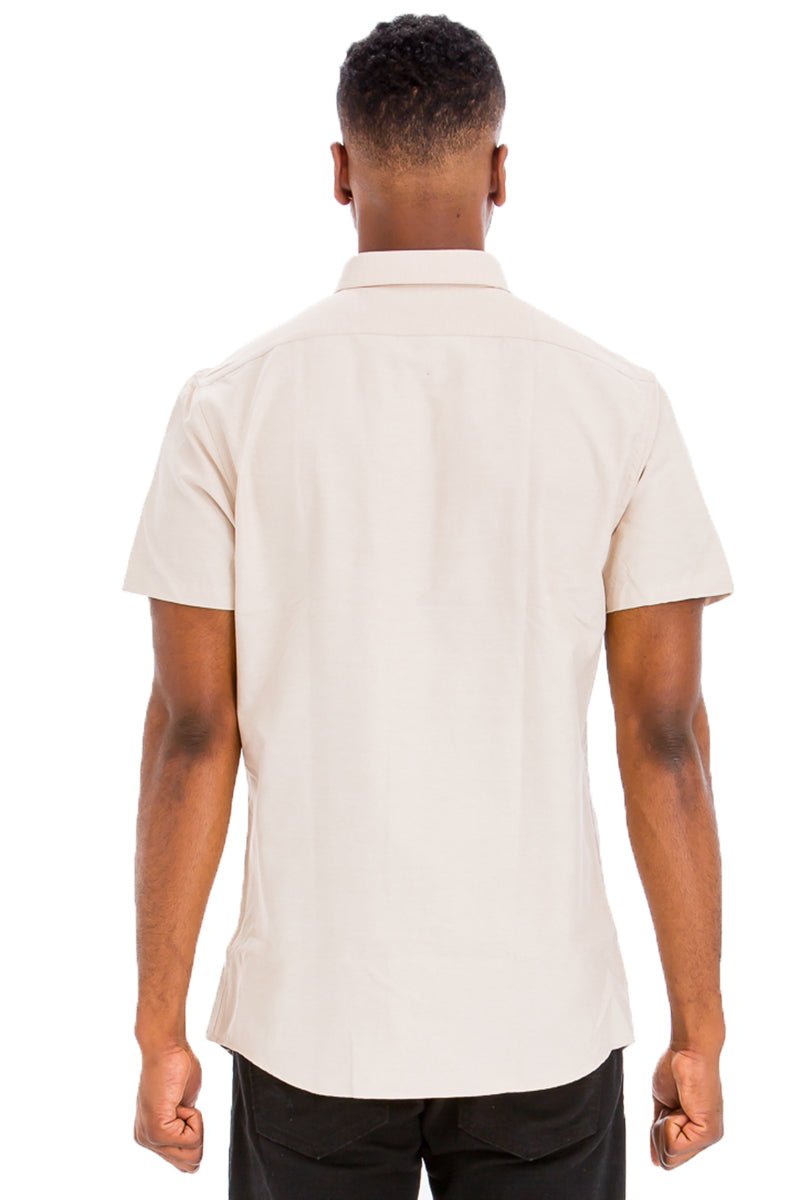 SIGNATURE SHORT SLEEVE BUTTON DOWN SHIRT - Wow Store