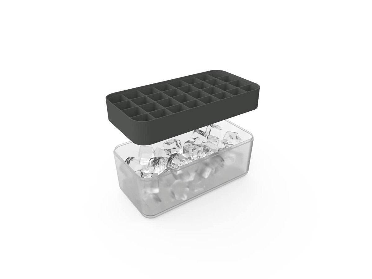 Silicone Ice Box with Lid - Charcoal - WowStore.live