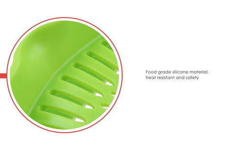 Silicone Kitchen Gizmo Snap N Strain Pot & Pasta Clip On Strainer - Wow Store