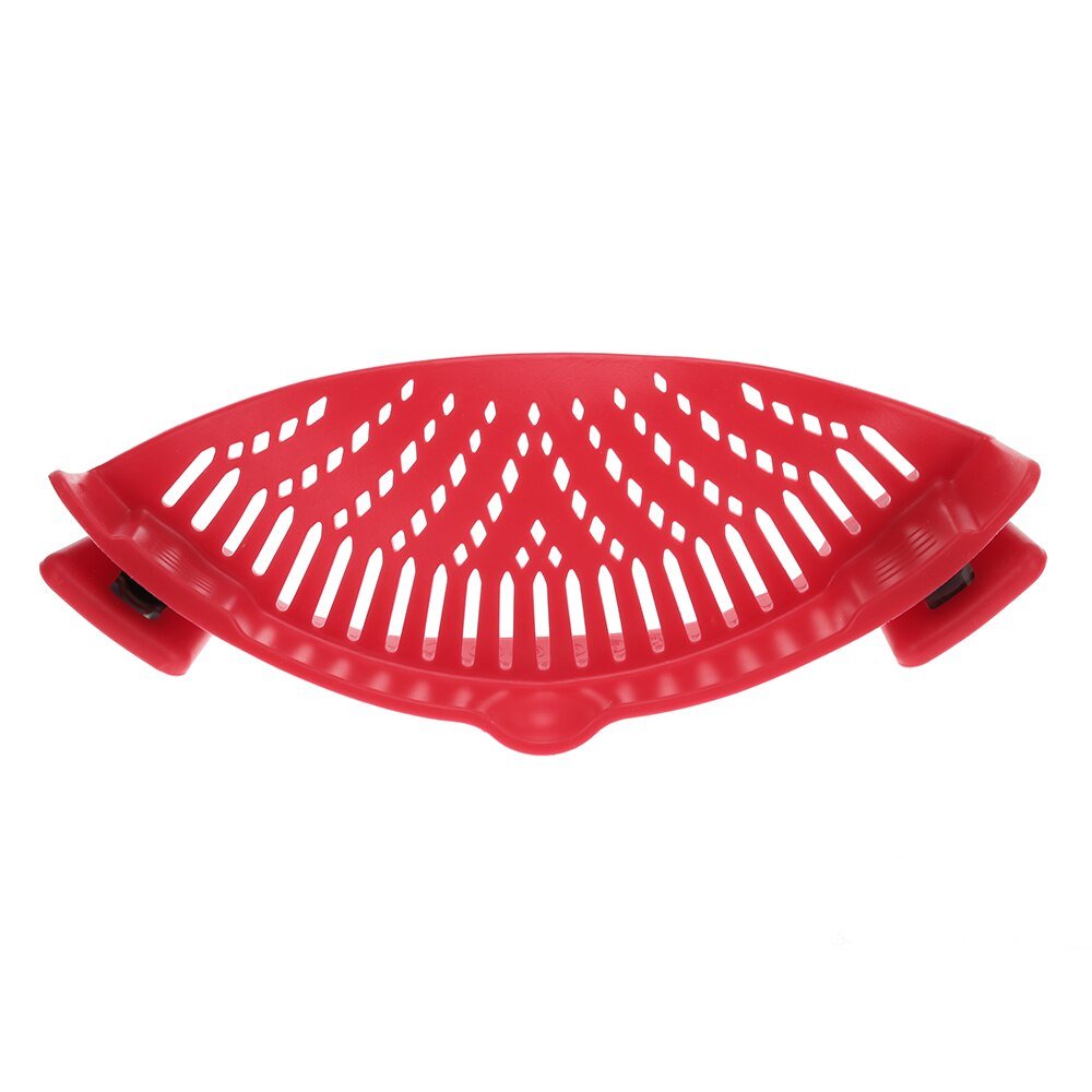 Silicone Kitchen Gizmo Snap N Strain Pot & Pasta Clip On Strainer - Wow Store
