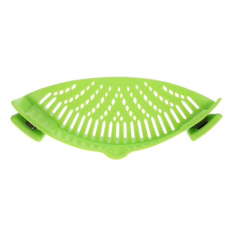 Silicone Kitchen Gizmo Snap N Strain Pot & Pasta Clip On Strainer - Wow Store