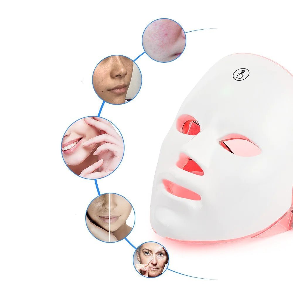 Skin Rejuvenation Facial Beauty Device - Anti - Aging LED Light Therapy & Vibration | WOW Store - Wow Store