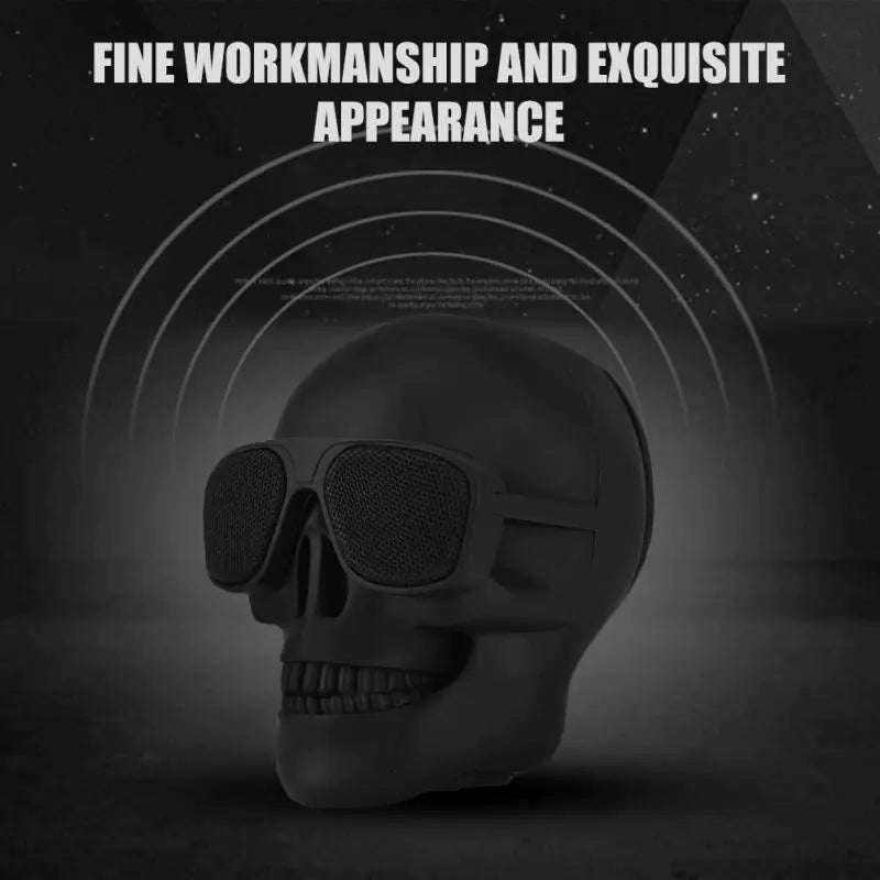 Skull Head Bluetooth Wireless Speaker Portable HD Stereo Subwoofer & Home Ornament - Wow Store