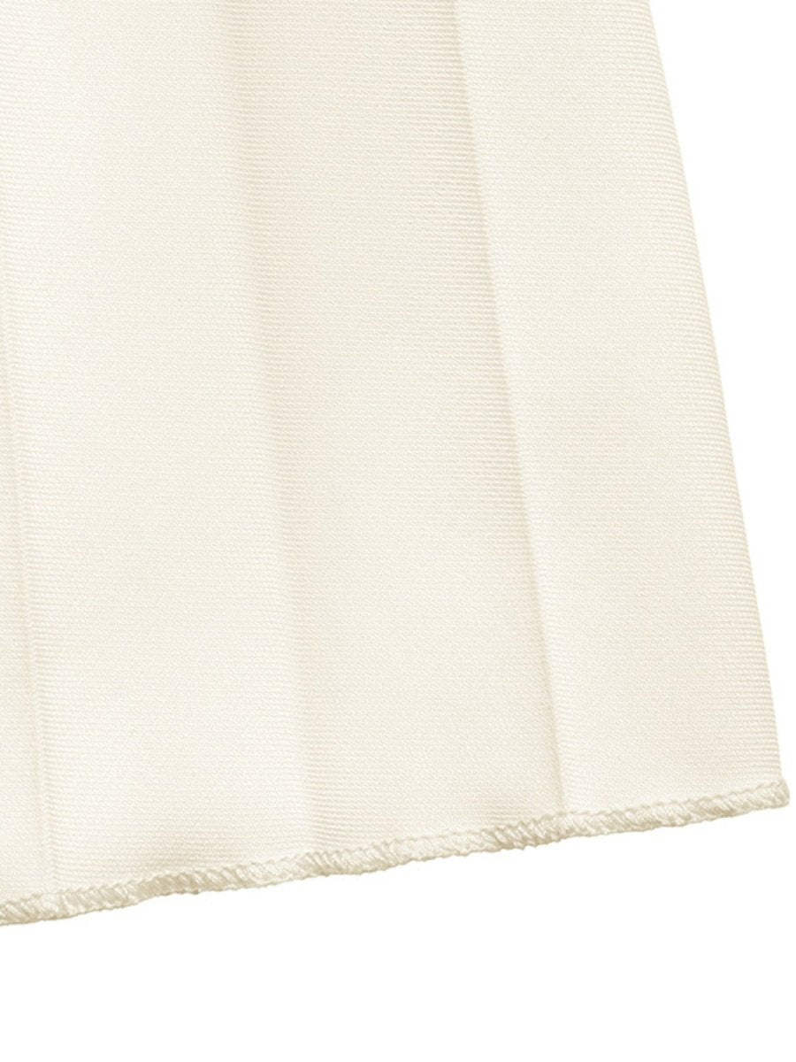 Sleeveless Vest and Pleated Maxi Skirt Set - Wow Store