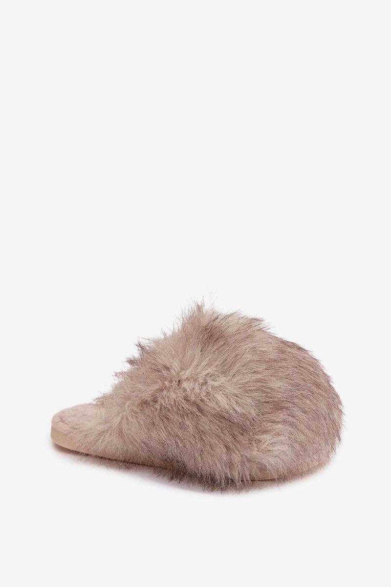 Close-up of comfortable slipper interior