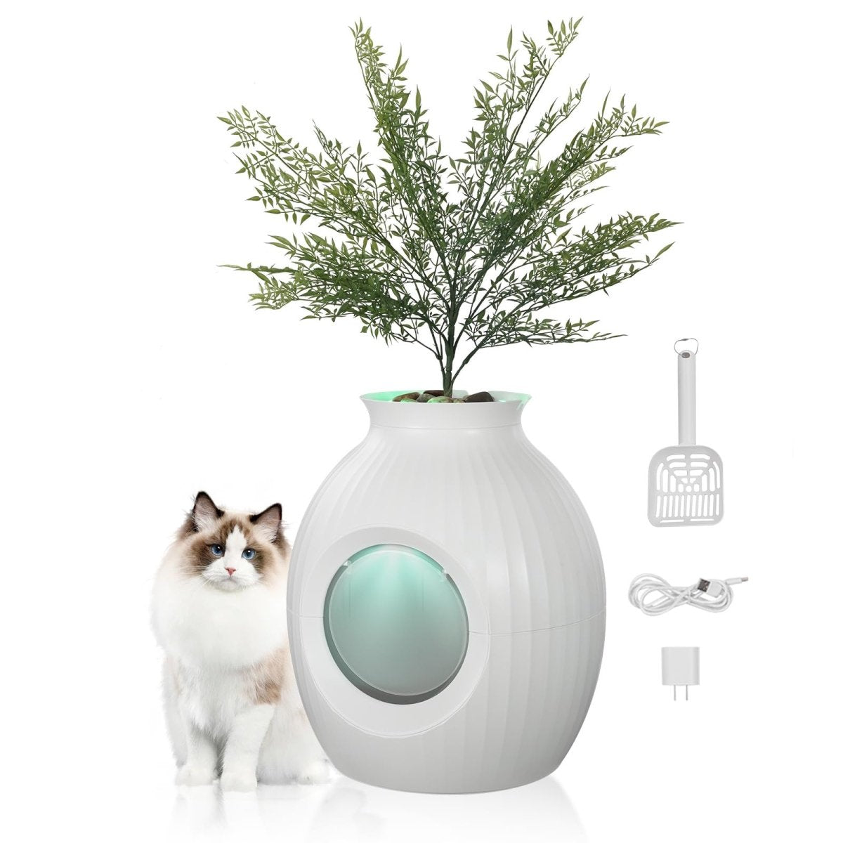 Smart Plant Litter Box with Plasma Odor Control - WowStore.live