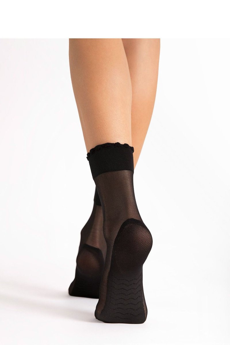 Elegant Black High Socks Styled with Outfit