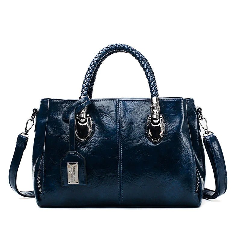 Soft Leather Boston Shoulder Bag - Wow Store