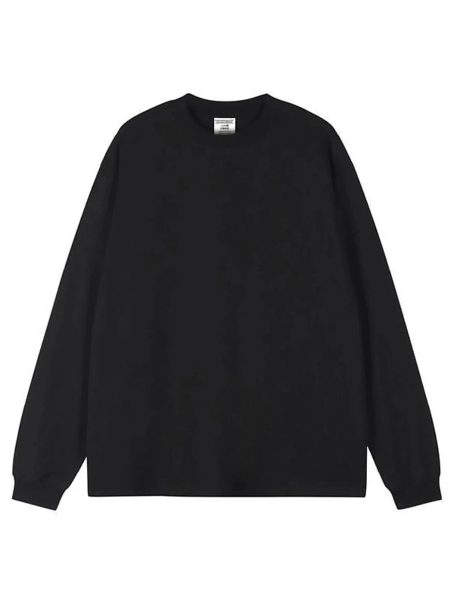 Soft Touch Men's Plus Size Round Neck Long Sleeve T-Shirt - WowStore.live