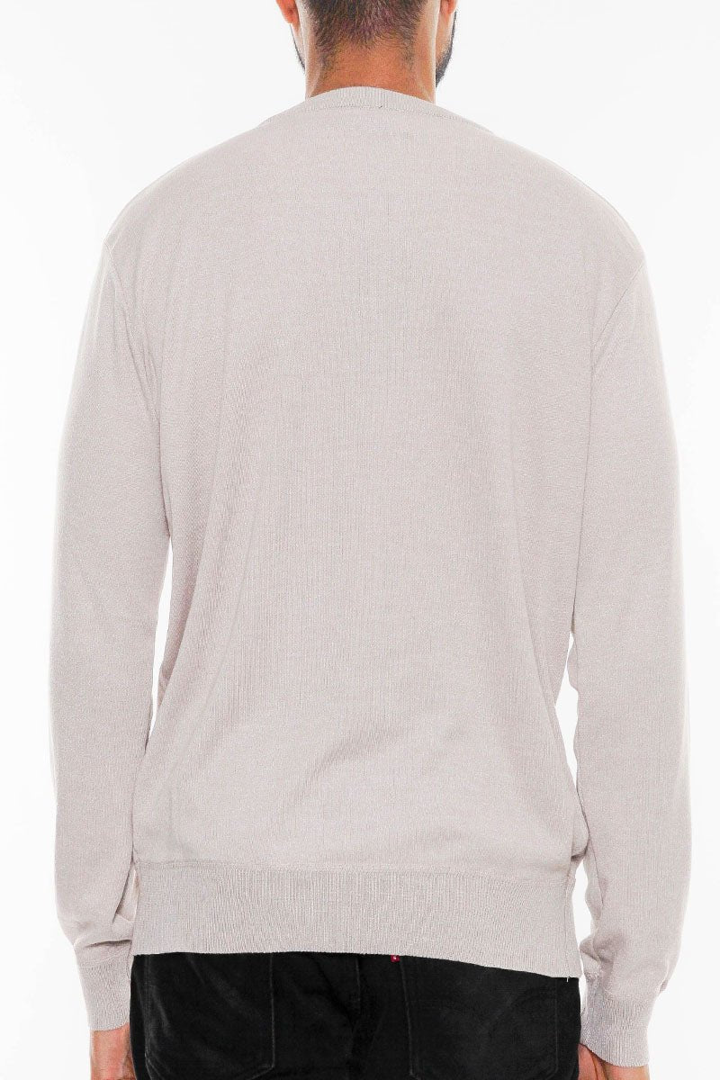 Solid Vneck Knit Pullover Sweater - Wow Store