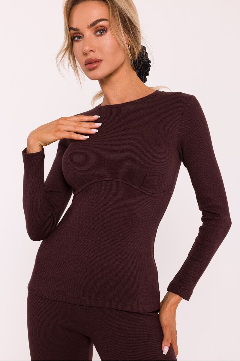 Sophisticated V - Neck Contemporary Blouse - Model 200922 | wowstore.live - Wow Store