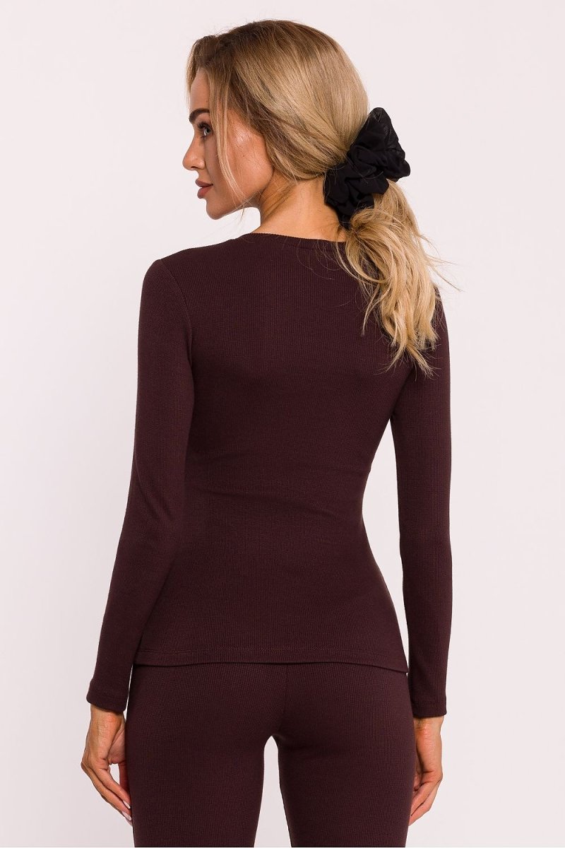 Sophisticated V - Neck Contemporary Blouse - Model 200922 | wowstore.live - Wow Store