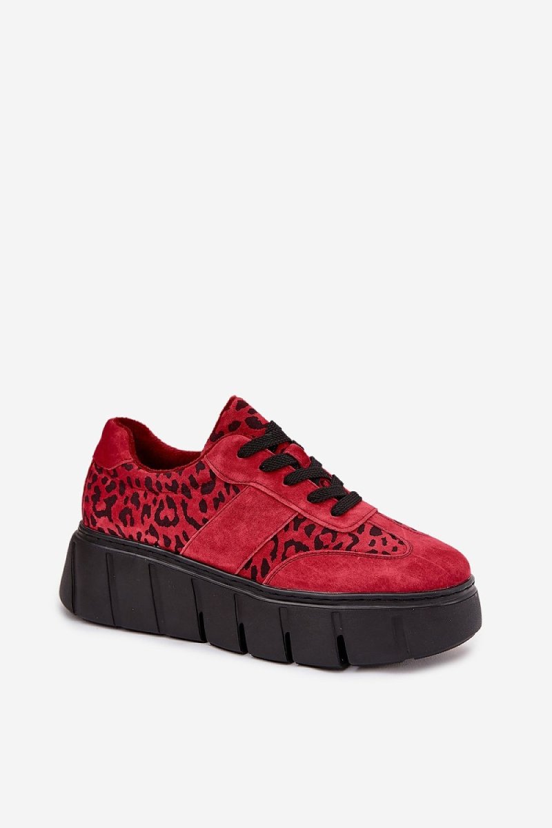 Close-up of suede leopard print texture