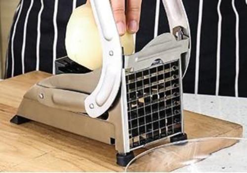 Stainless Steel French Fries and Potato Cutter with 2 Different Blades - Wow Store