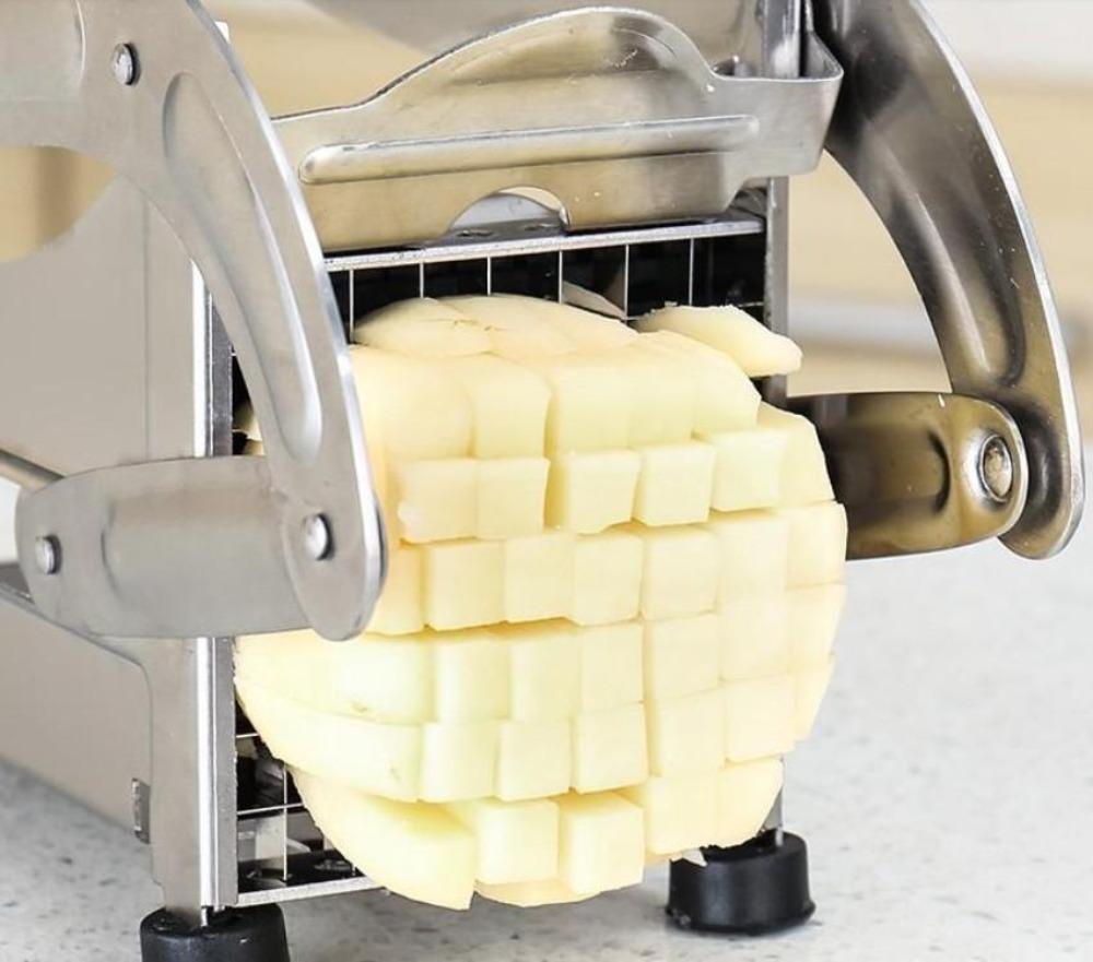 Stainless Steel French Fries and Potato Cutter with 2 Different Blades - Wow Store