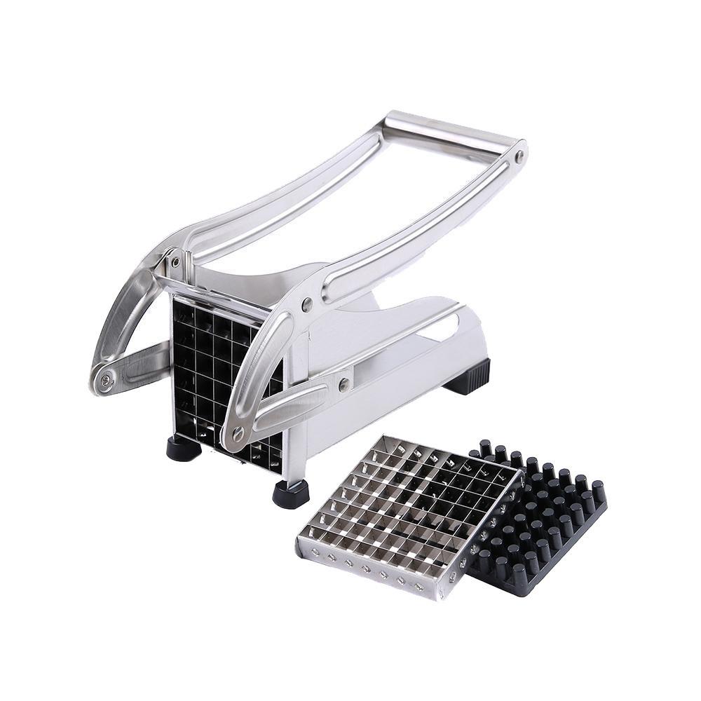 Stainless Steel French Fries and Potato Cutter with 2 Different Blades - Wow Store