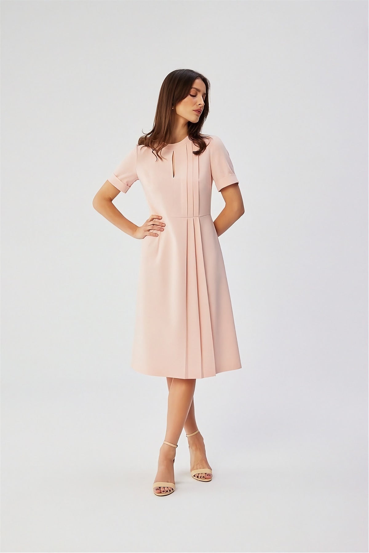 Elegant Cocktail Dress — Chic Evening and Party Wear in peach