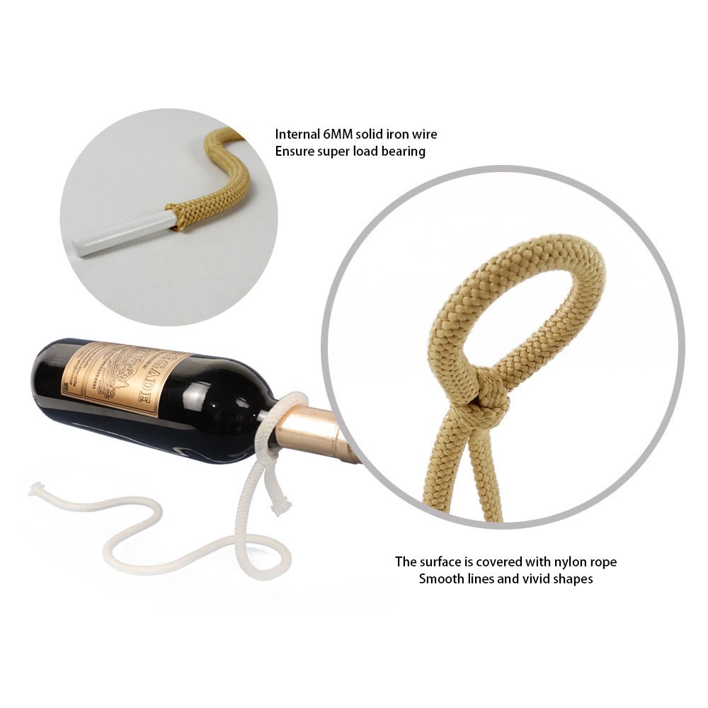 Suspended Rope Wine Bottle - Wow Store