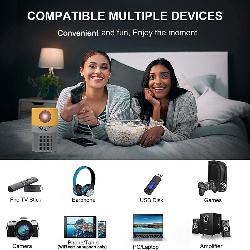 T400 Mini Home Projector for Entertainment - WowStore.live