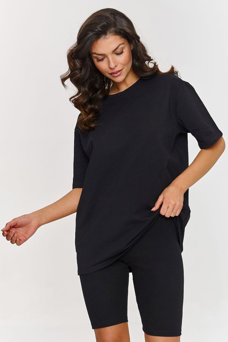 The Casual T-shirt with fitted turtlenecks Set Makadamia - Wow Store - Wow Store