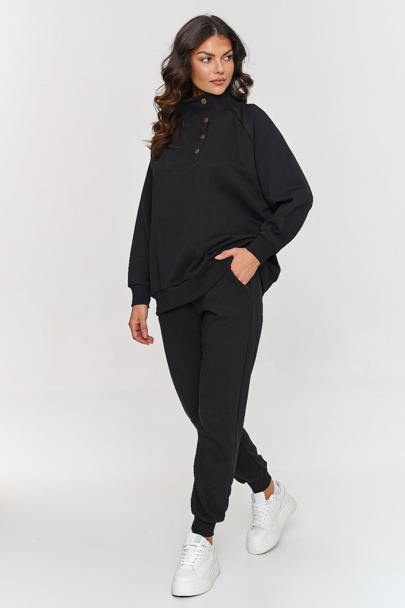The Snap - Fastened Blouse Set 209658 Makadamia - Wow Store - Wow Store