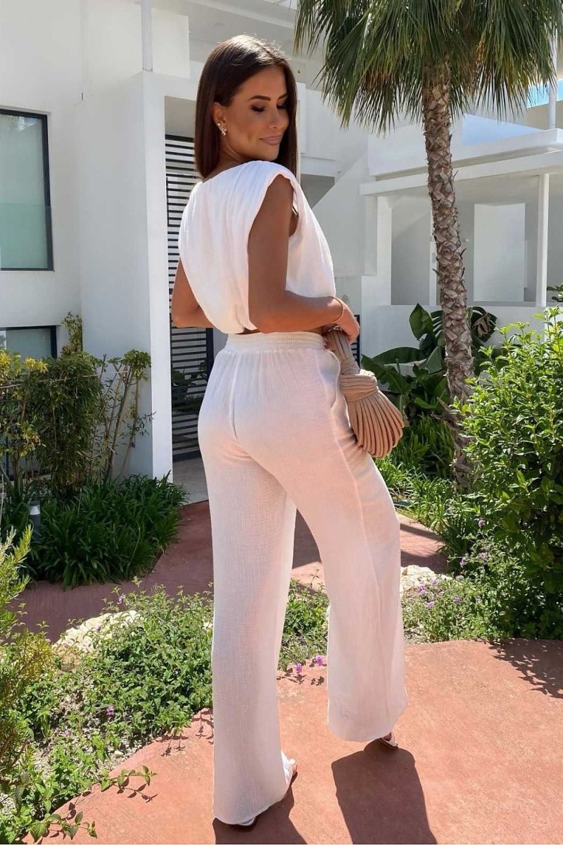 The Summer/Vacation Muslin Sleeveless Set model 212379 LaBalancia - Wow Store