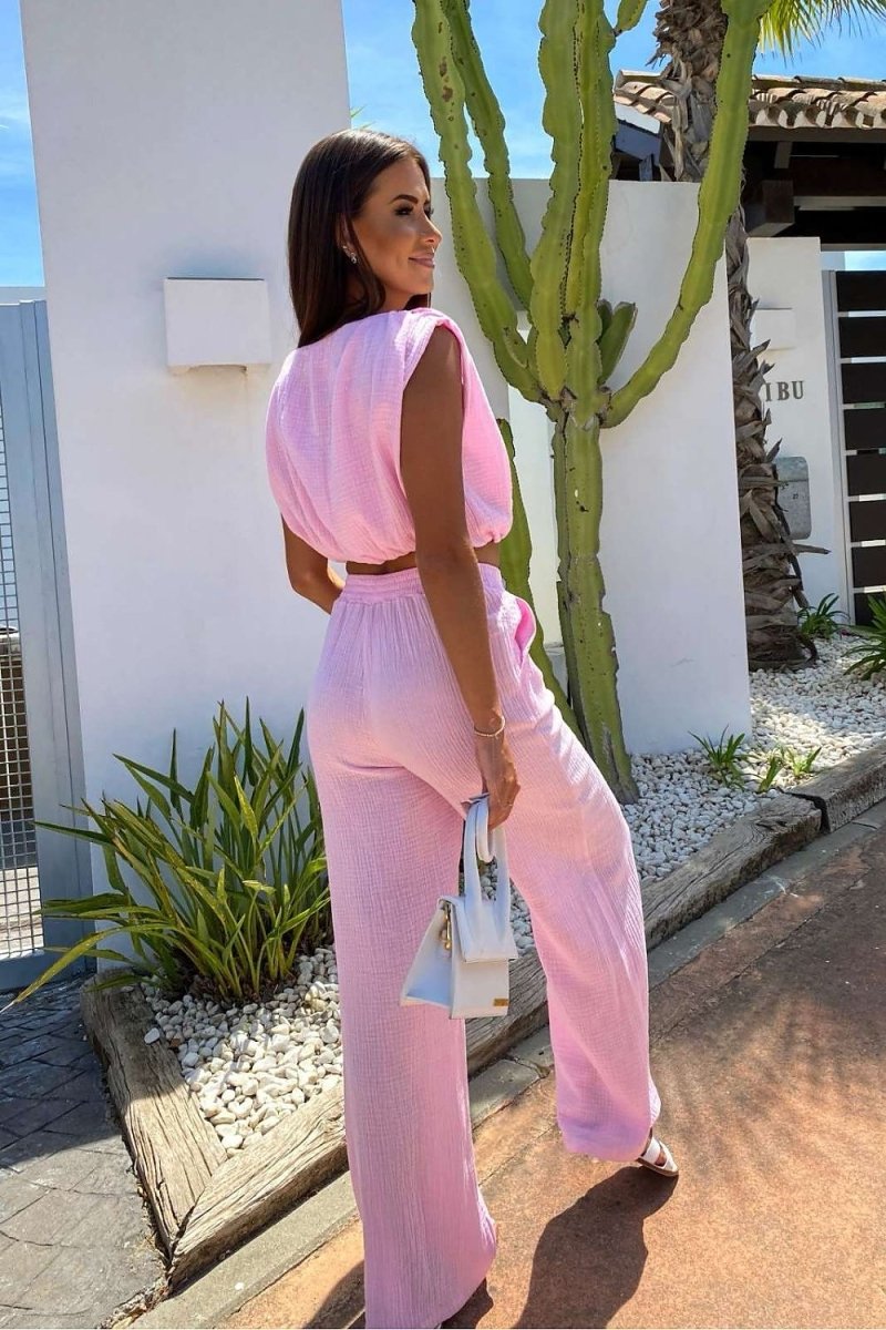 The Summer/Vacation Muslin Sleeveless Set model 212379 LaBalancia - Wow Store