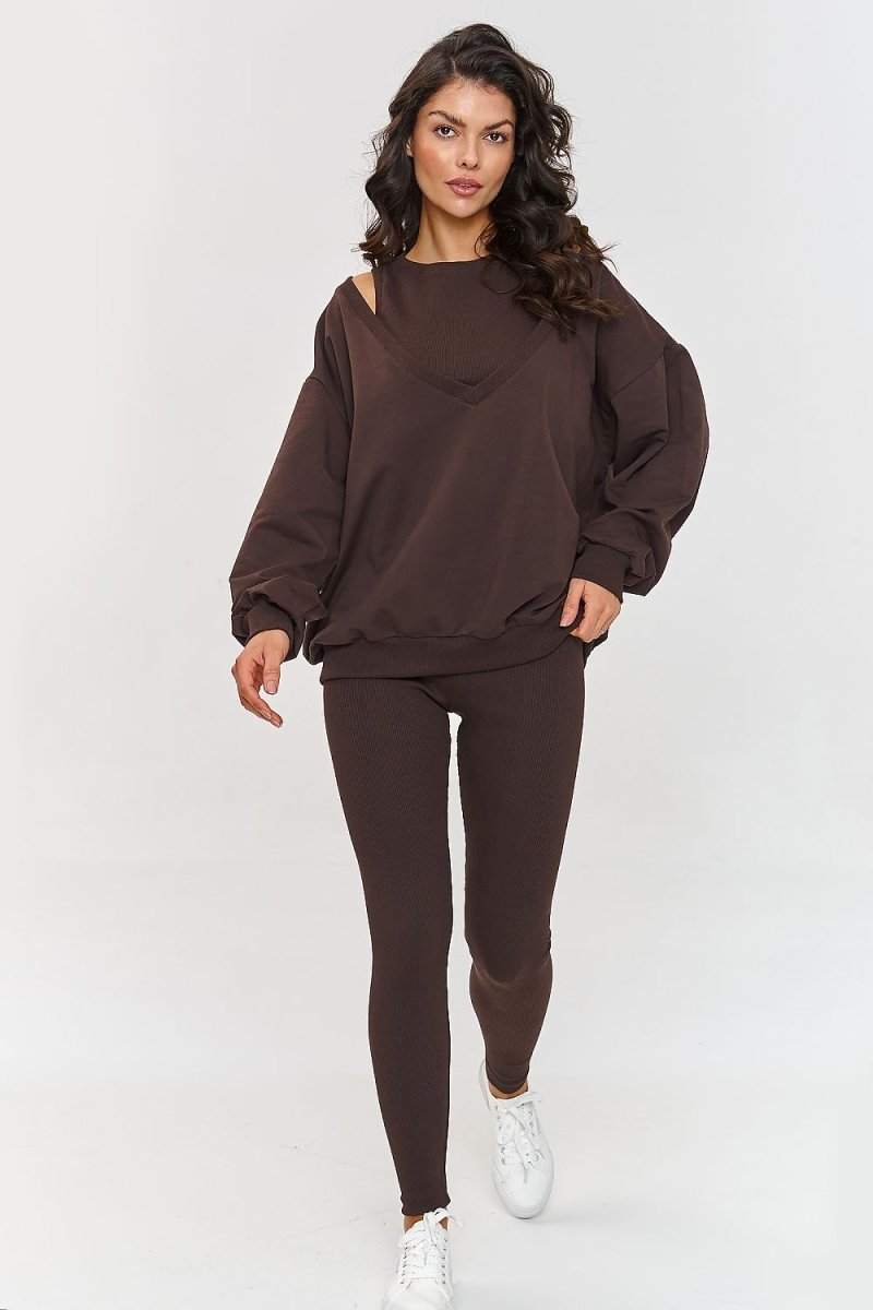 The tracksuit Set model 209666 Makadamia - Wow Store - Wow Store