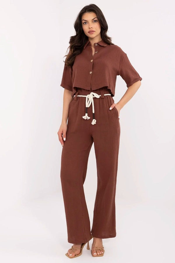 Women's Co-ord Outfit Set - Versatile Two-Piece Fabric Blend | WOW Store