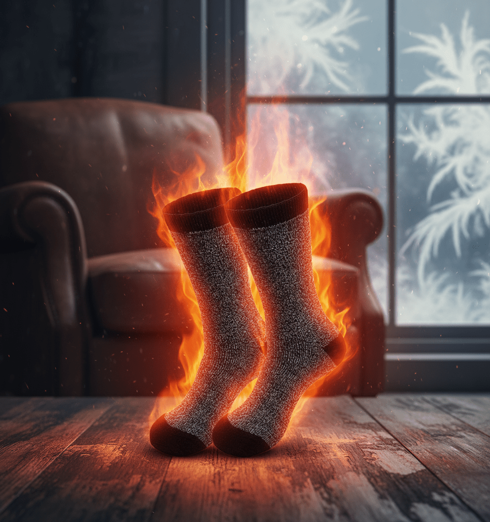 Thermal Heated Socks Premium 6 - Pack Winter Collection (Men's 10 - 13) - Wow Store