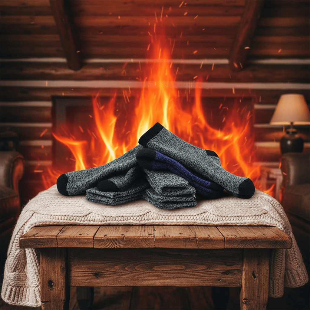 Thermal Heated Socks Premium 6 - Pack Winter Collection (Men's 10 - 13) - Wow Store