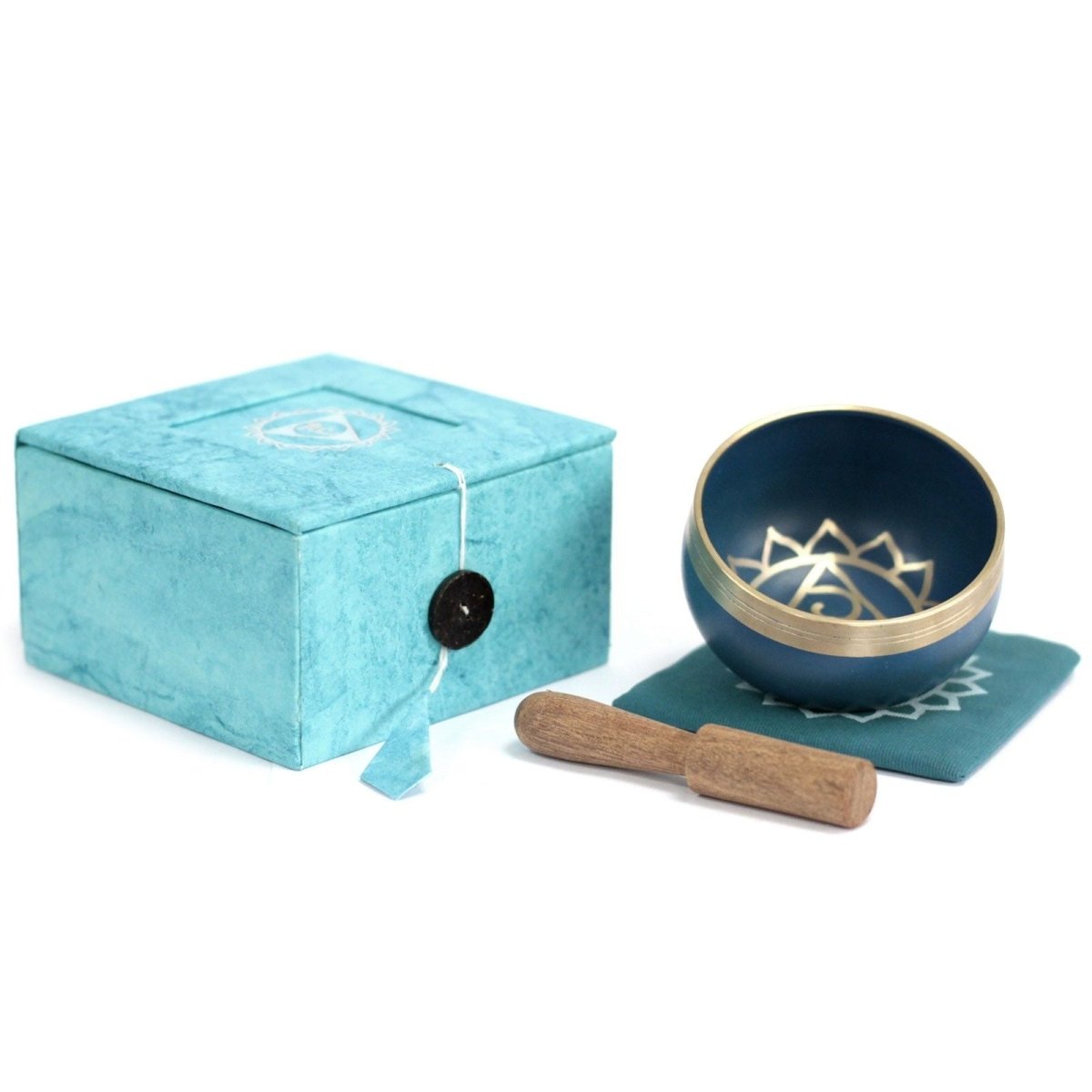 Throat Chakra Singing Bowl - Hand - Hammered Blue Meditative Sound Tool | wowstore.live - Wow Store