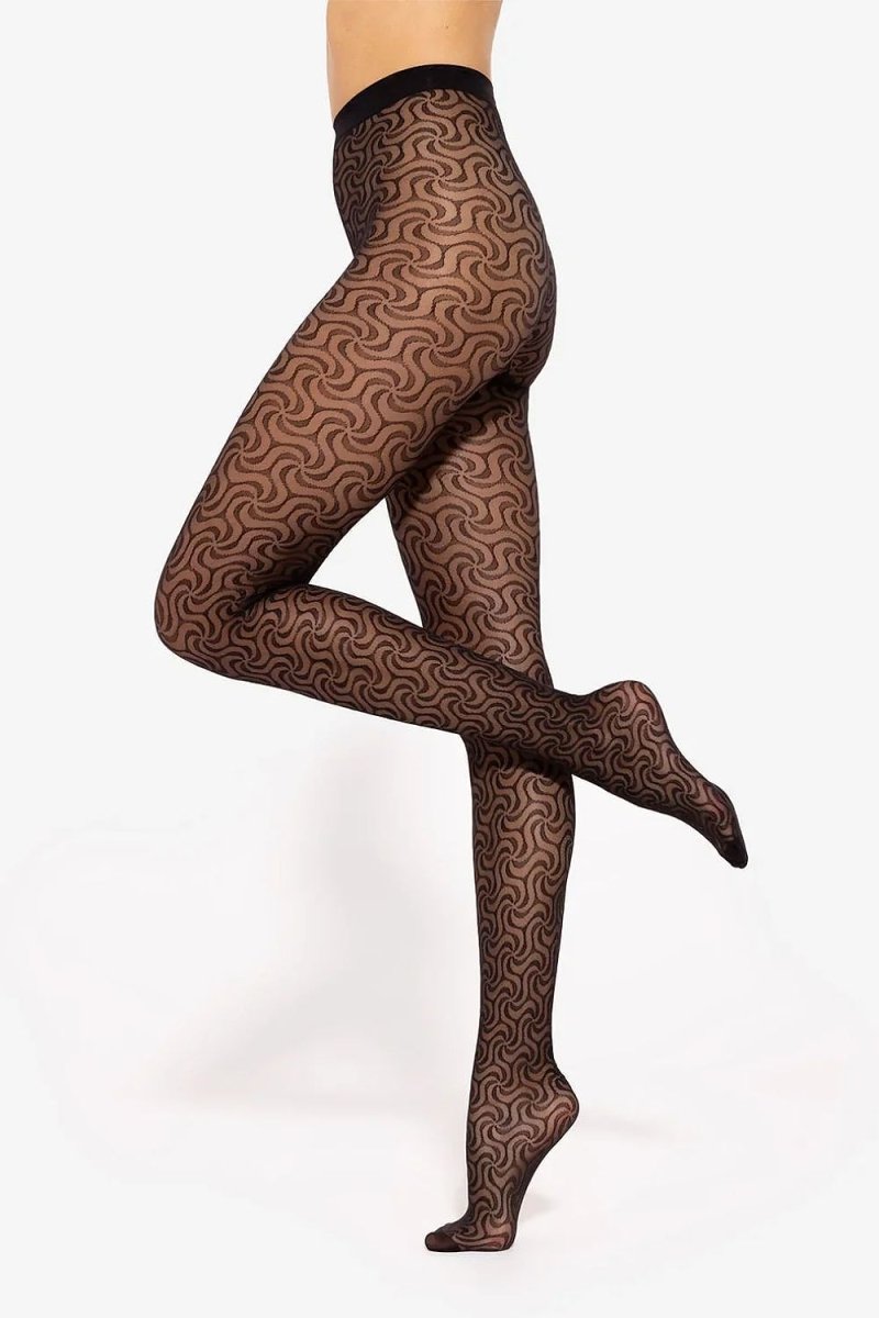 Side Profile Showing Tights' Stretch and Fit