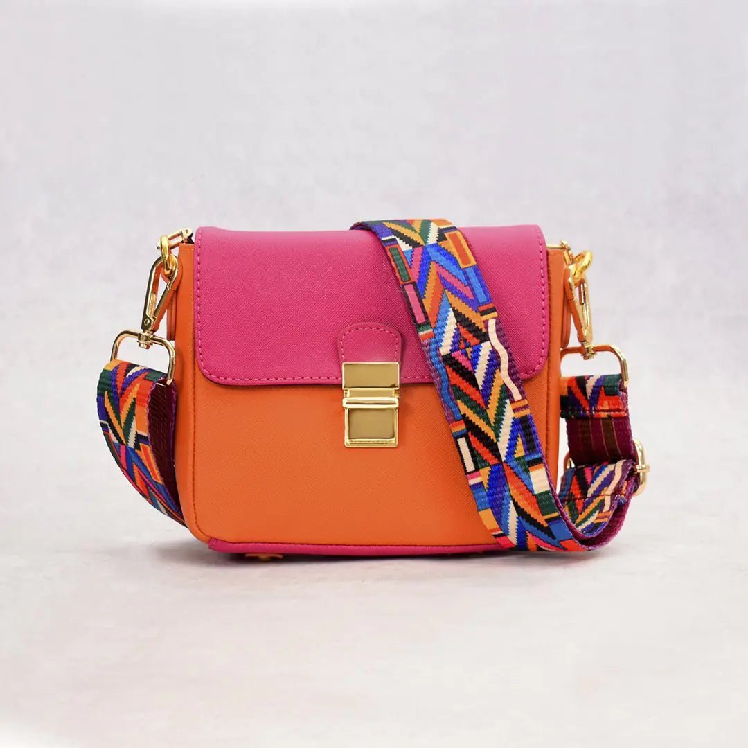 Tiny Leather Handbag - Watermelon/Orange (Option 1) - Wow Store
