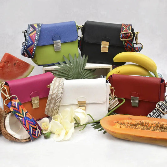 Tiny Leather Handbag - Watermelon/Orange (Option 1) - Wow Store