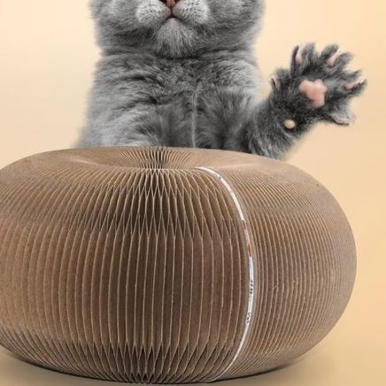 Transformable Corrugated Cat Scratch Board – Durable, No-Shedding Wear-Resistant Cardboard Toy - WowStore.live