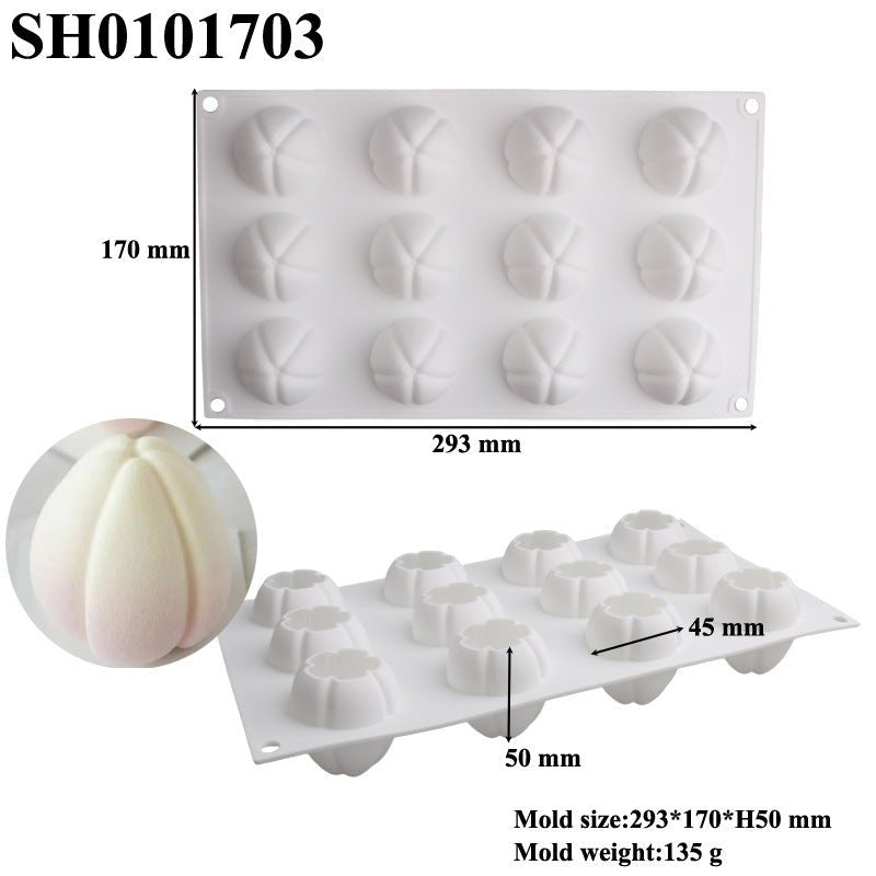 Tulip Silicone Cake Mold - 12 Cavity — view 2