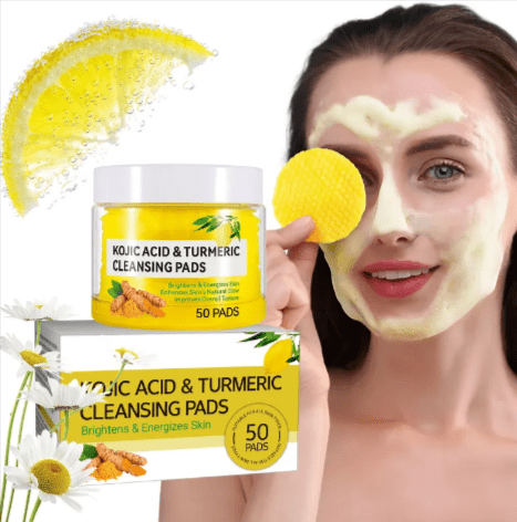 Turmeric Kojic Acid Cleansing Pads - 50 Piece Set - WowStore.live