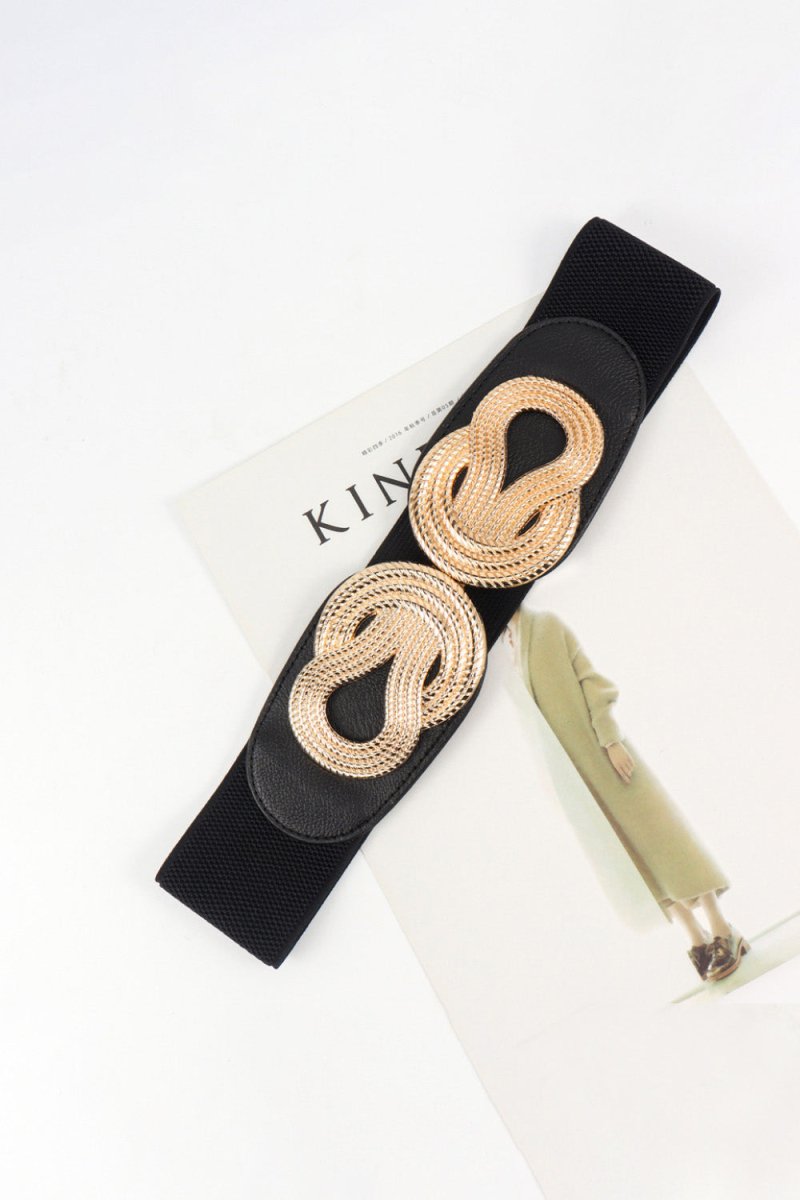Twisted Alloy Buckle Wide Belt - Wow Store
