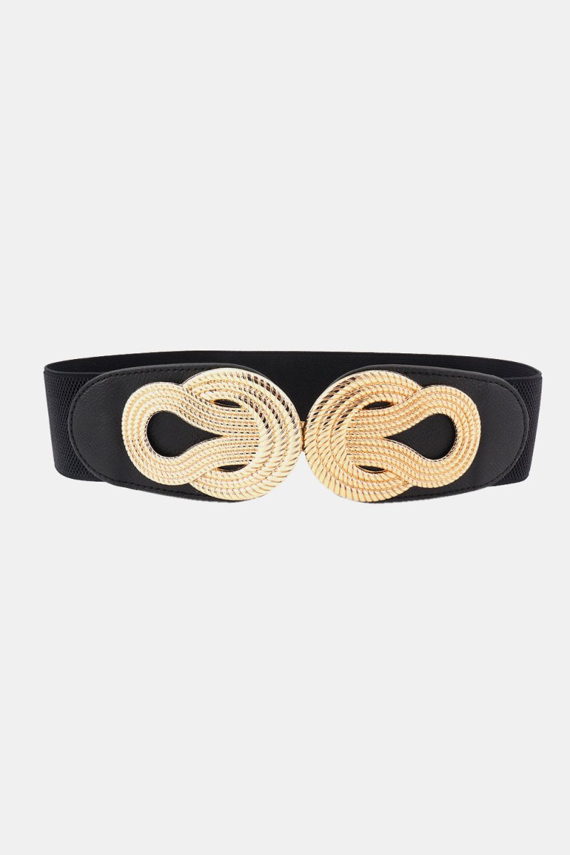 Twisted Alloy Buckle Wide Belt - Wow Store