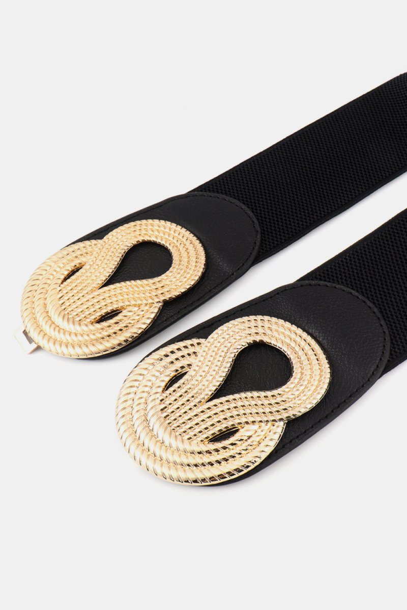 Twisted Alloy Buckle Wide Belt - Wow Store